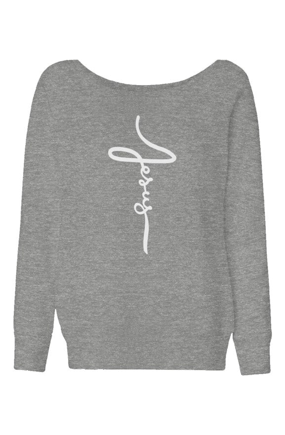 Womens Jesus Cross Cursive