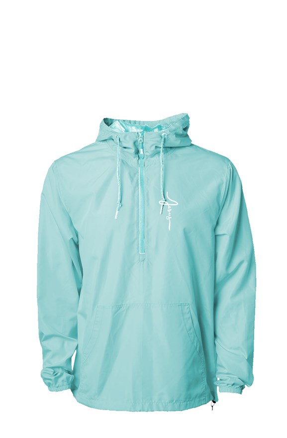 Lightweight Pullover Windbreaker Embroidered Logo