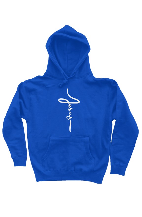 independent pullover hoody Jesus Cursive Cross