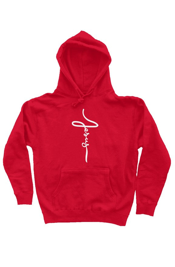 independent pullover hoody Jesus Cross Cursive