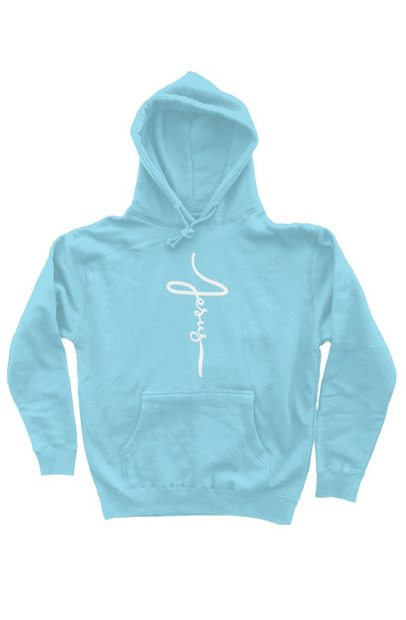 independent pullover hoody Jesus Cross Cursive
