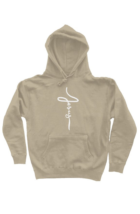 independent pullover hoody Jesus Cross Cursive