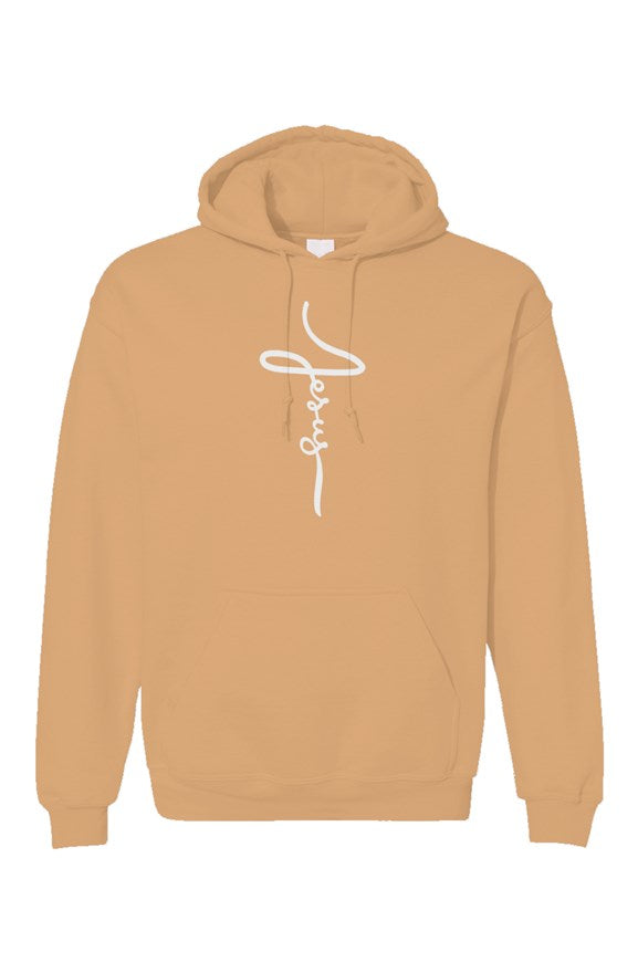 Jesus Cursive Cross Hoodie